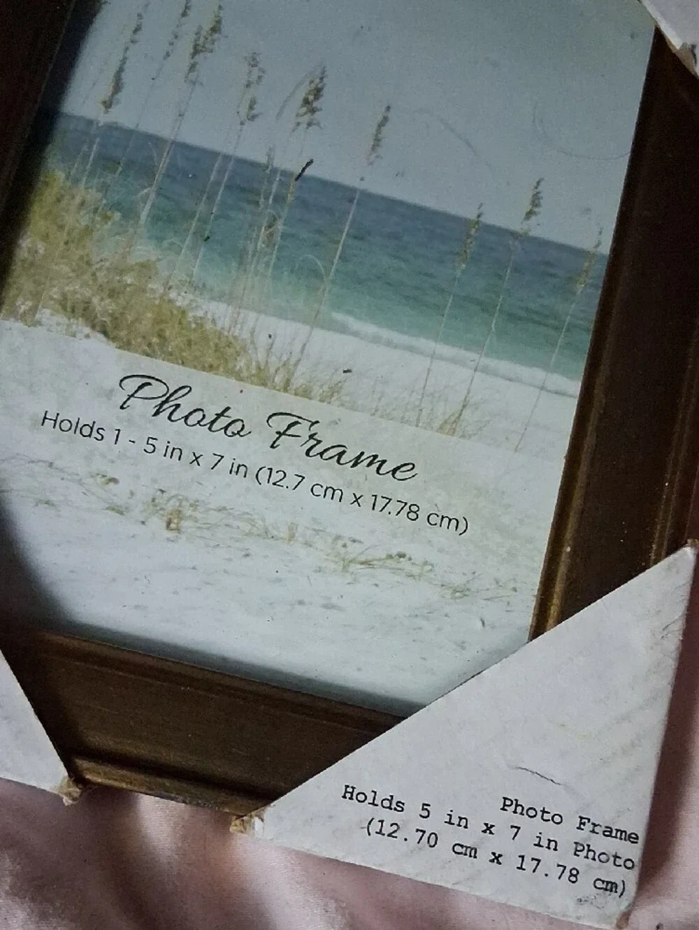 NWT! Set of Two Gold Colored Photo Frames
